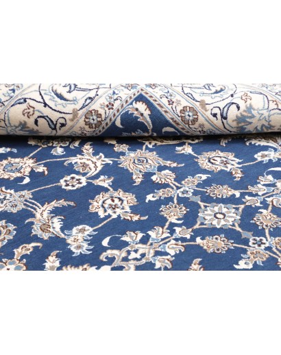 Tappeto Nain Kashmar Persia blu 198x292