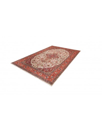 Tappeto Tabriz Persia rosso giallo 200x300