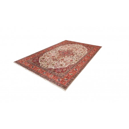 Tappeto Tabriz Persia rosso giallo 200x300