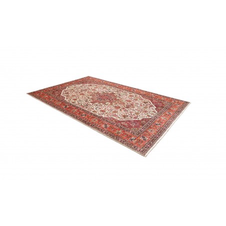 Tappeto Tabriz Persia rosso giallo 200x300