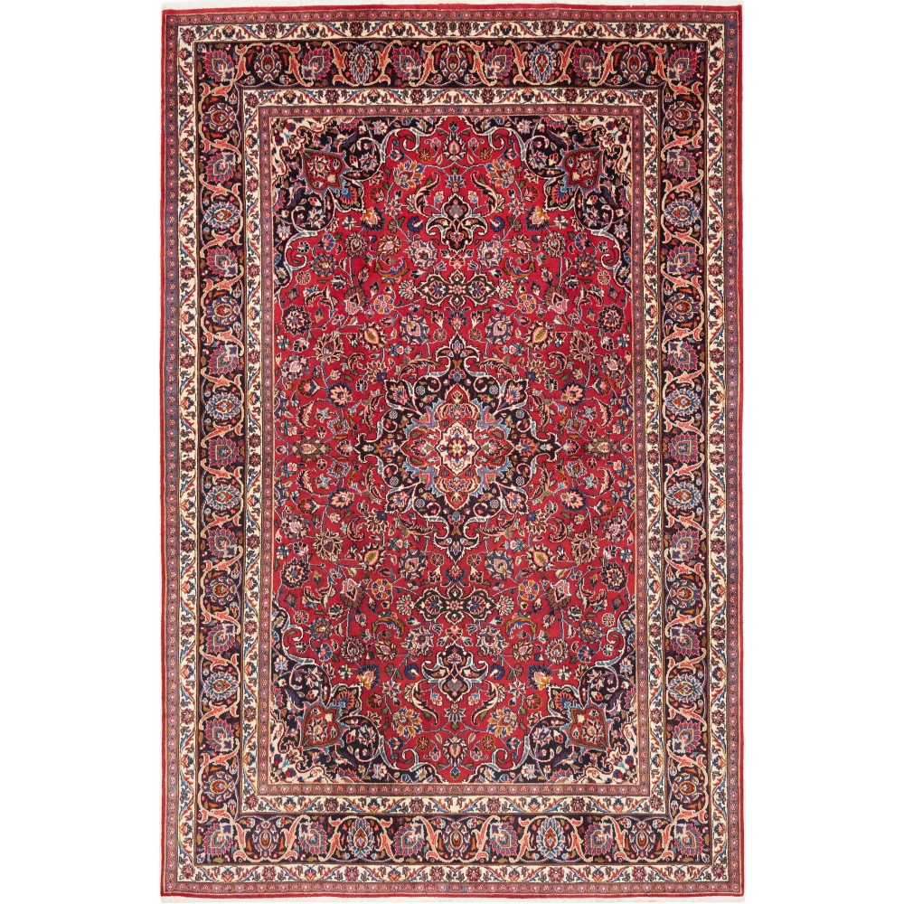 Tappeto Mashad Persia marrone grigio 193x300