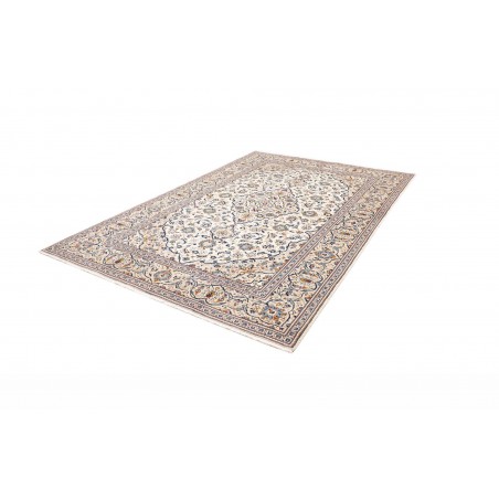 Tappeto Kashan Persia bianco grigio 196x295