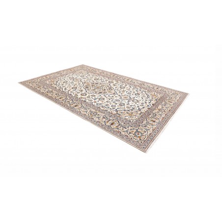 Tappeto Kashan Persia bianco grigio 196x295