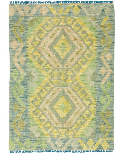 Tappeto Kilim Afghanistan marrone bianco 64x89