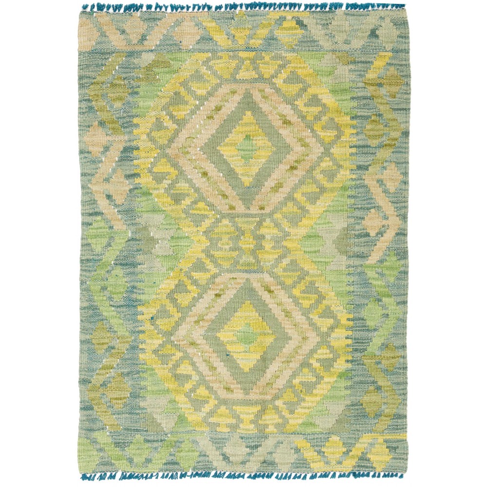 Tappeto Kilim Afghanistan marrone bianco 64x89