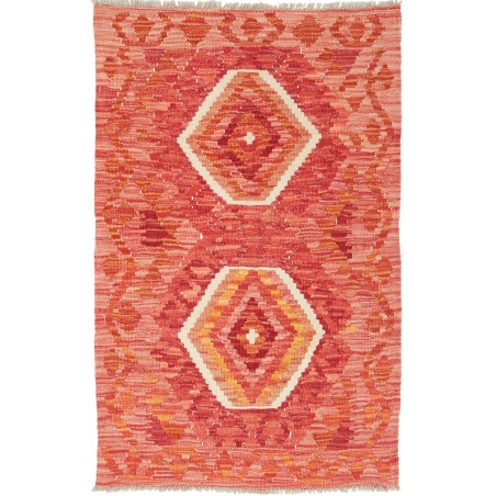 Tappeto Kilim Afghanistan rosso 63x98