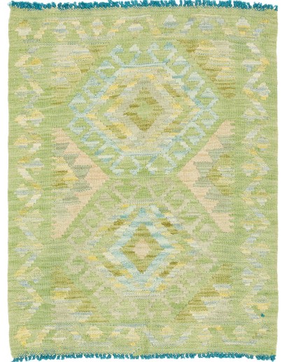 Tappeto Kilim Afghanistan marrone blu 67x87