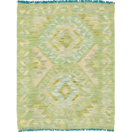 Tappeto Kilim Afghanistan marrone blu 67x87