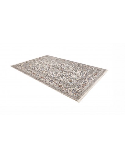 Tappeto Kashan Persia bianco grigio 197x293