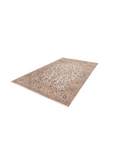 Tappeto Kashan Persia bianco grigio 192x305