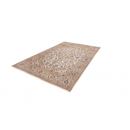 Tappeto Kashan Persia bianco grigio 192x305