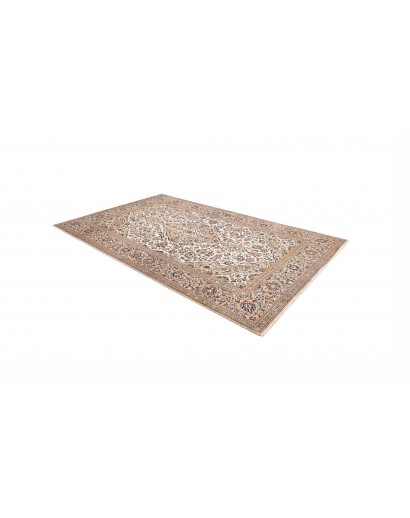 Tappeto Kashan Persia bianco grigio 192x305