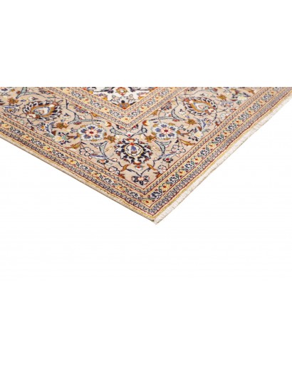 Tappeto Kashan Persia bianco grigio 192x305