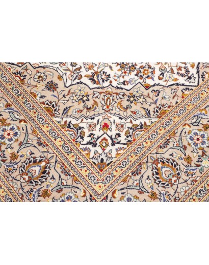 Tappeto Kashan Persia bianco grigio 192x305