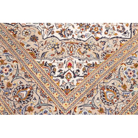 Tappeto Kashan Persia bianco grigio 192x305