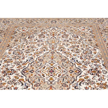 Tappeto Kashan Persia bianco grigio 192x305