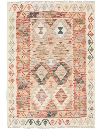 Tappeto Kilim Afghanistan marrone 101x142