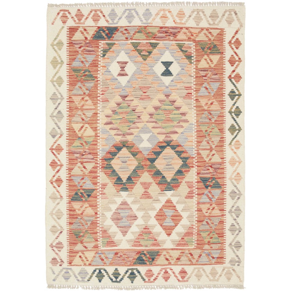 Tappeto Kilim Afghanistan marrone 101x142