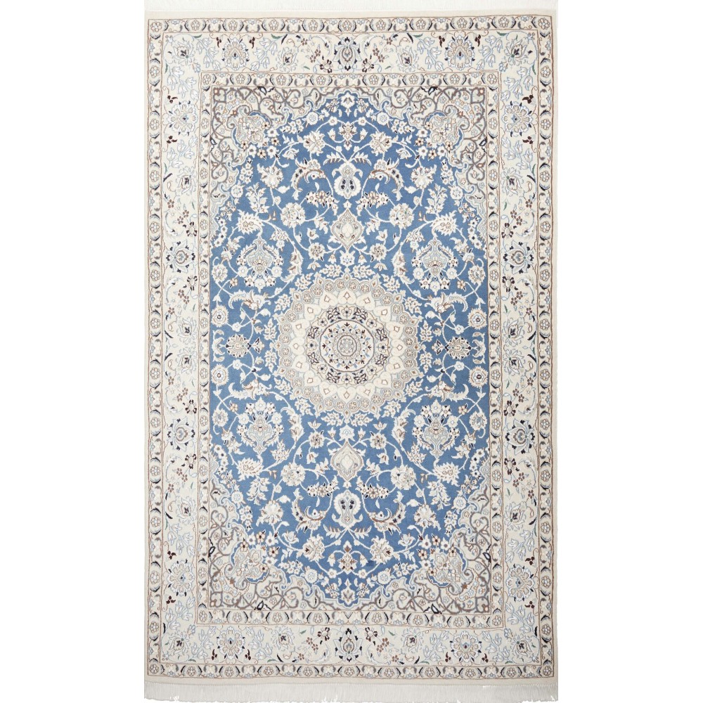 Tappeto Nain 9La Persia bianco grigio 143x238 Tappeto Nain 9La Persia bianco grigio 143x238