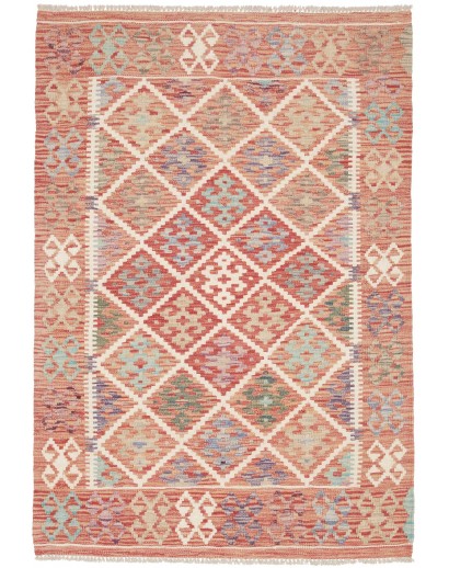 Tappeto Kilim Afghanistan marrone 104x148