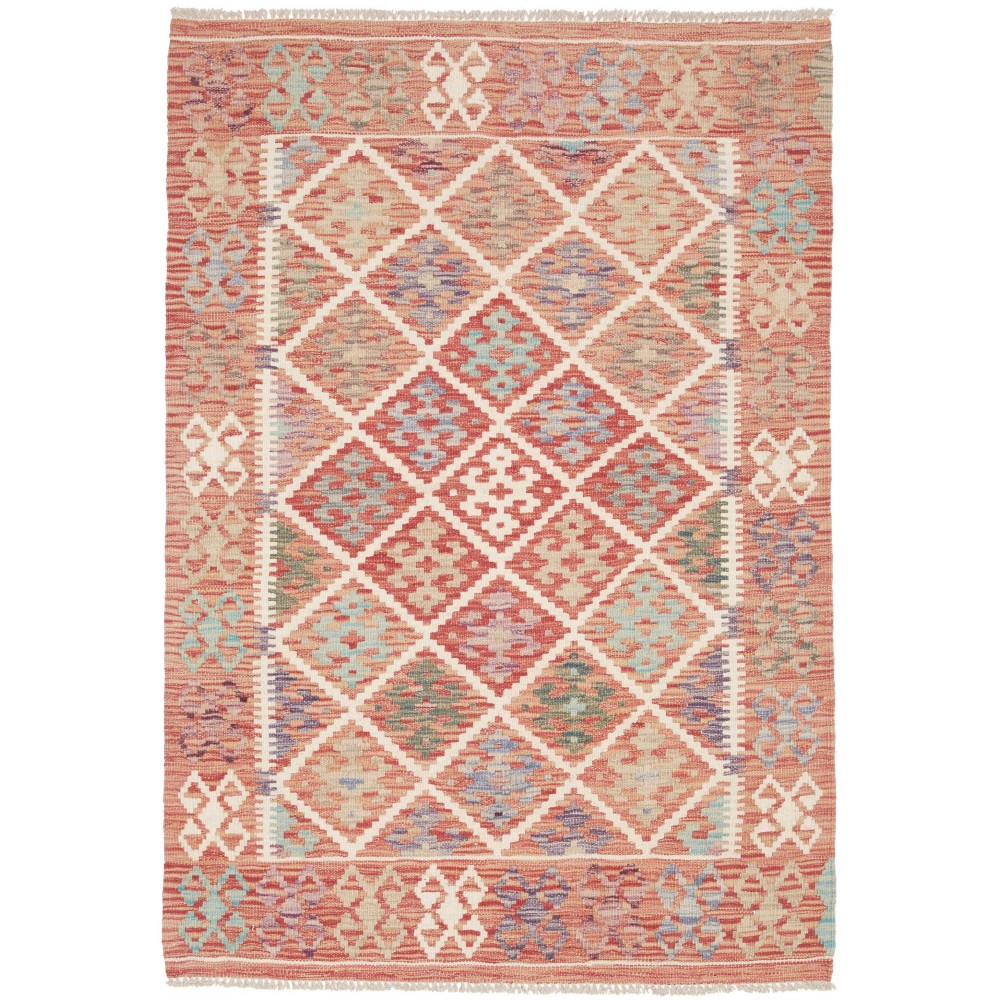 Tappeto Kilim Afghanistan marrone 104x148
