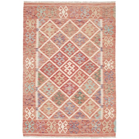 Tappeto Kilim Afghanistan marrone 104x148