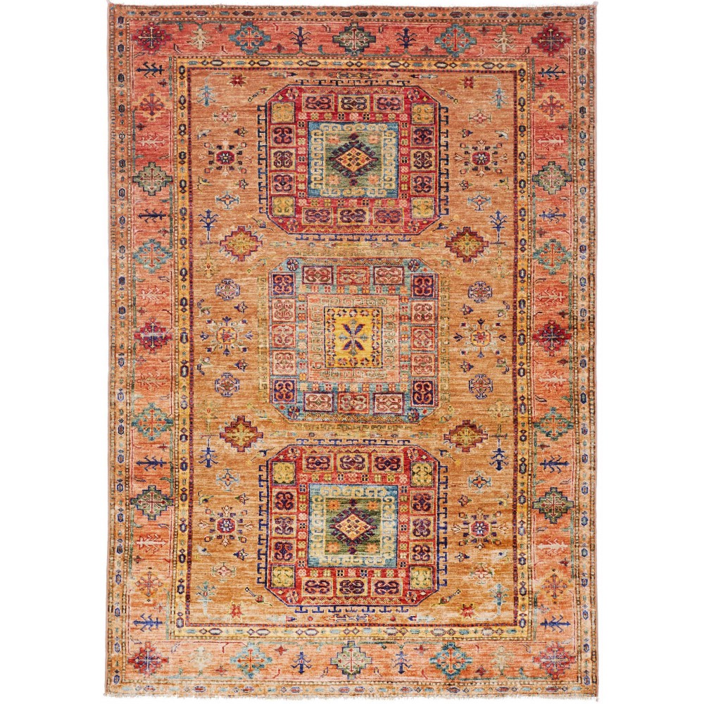 Tappeto Kazak Fine Pakistan marrone 150x213 Tappeto Kazak Fine Pakistan marrone 150x213