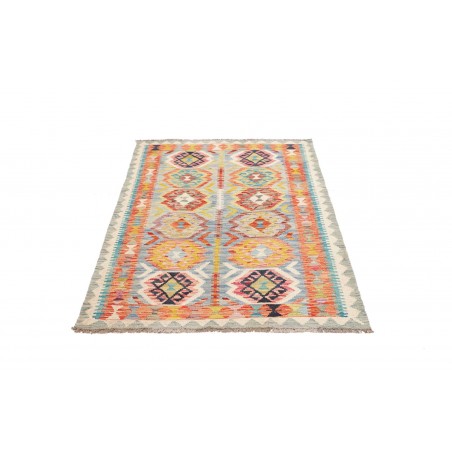 Tappeto Kilim Afghanistan marrone azzurro 104x155