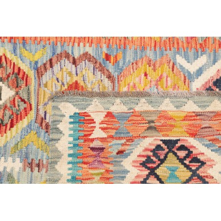 Tappeto Kilim Afghanistan marrone azzurro 104x155