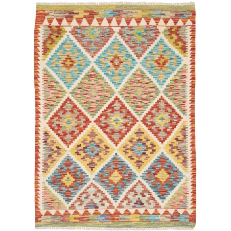 Tappeto Kilim Afghanistan marrone 102x139