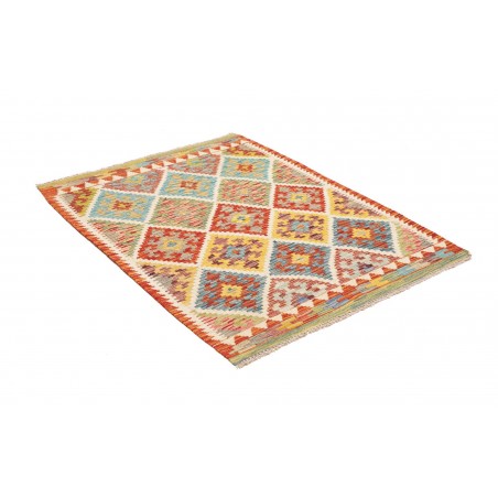 Tappeto Kilim Afghanistan marrone 102x139