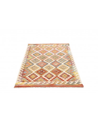 Tappeto Kilim Afghanistan marrone giallo 103x151