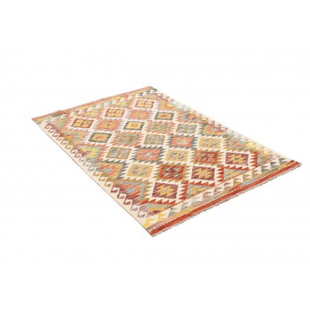 Tappeto Kilim Afghanistan marrone giallo 103x151