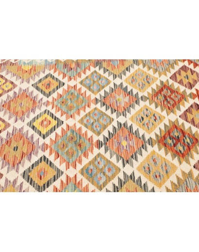 Tappeto Kilim Afghanistan marrone giallo 103x151