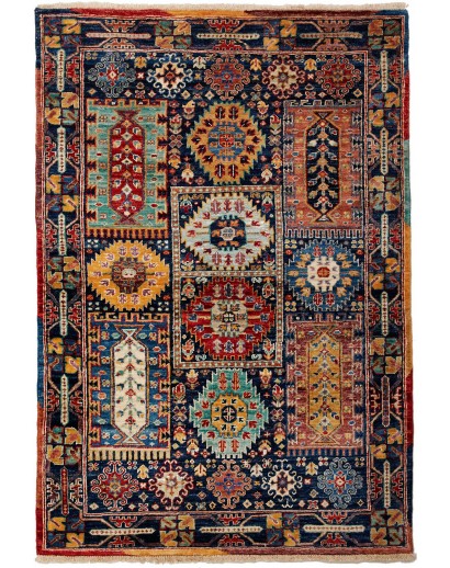 Tappeto Tribal Pakistan grigio marrone 103x150