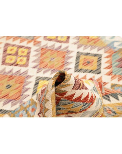Tappeto Kilim Afghanistan marrone giallo 103x151