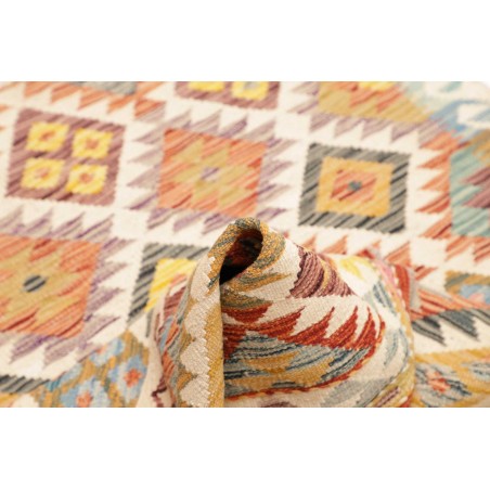 Tappeto Kilim Afghanistan marrone giallo 103x151
