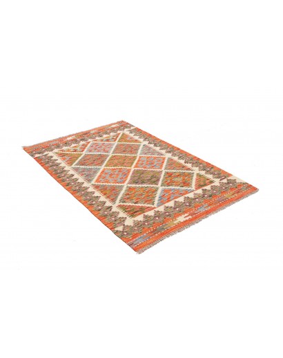 Tappeto Kilim Afghanistan marrone 104x148
