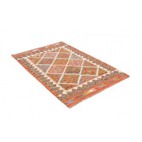 Tappeto Kilim Afghanistan marrone 104x148