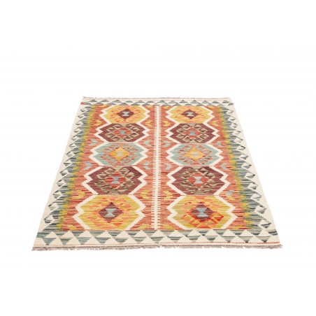 Tappeto Kilim Afghanistan giallo marrone 98x143