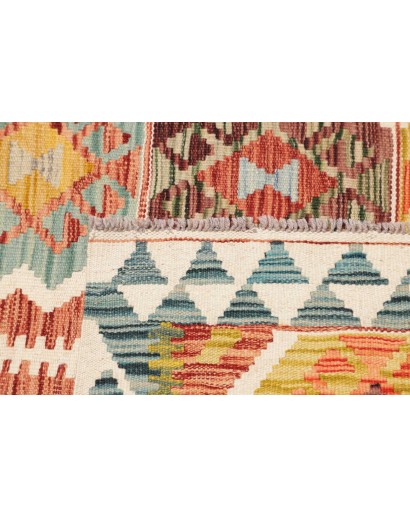 Tappeto Kilim Afghanistan giallo marrone 98x143