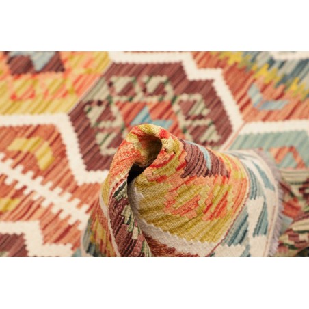Tappeto Kilim Afghanistan giallo marrone 98x143
