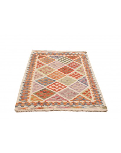 Tappeto Kilim Afghanistan beige marrone 102x157