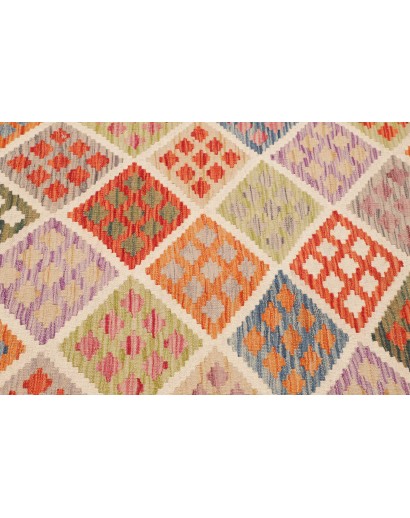 Tappeto Kilim Afghanistan beige marrone 102x157