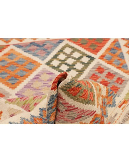 Tappeto Kilim Afghanistan beige marrone 102x157