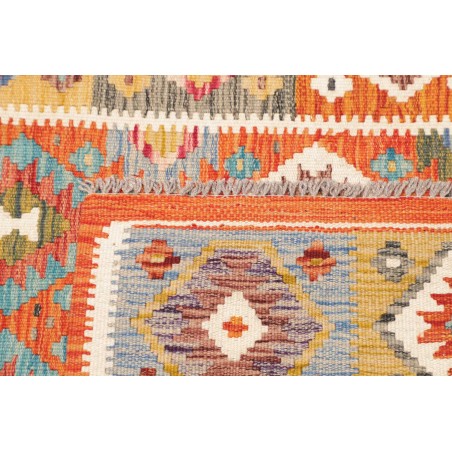 Tappeto Kilim Afghanistan marrone bianco 104x147