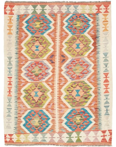 Tappeto Kilim Afghanistan marrone 108x143
