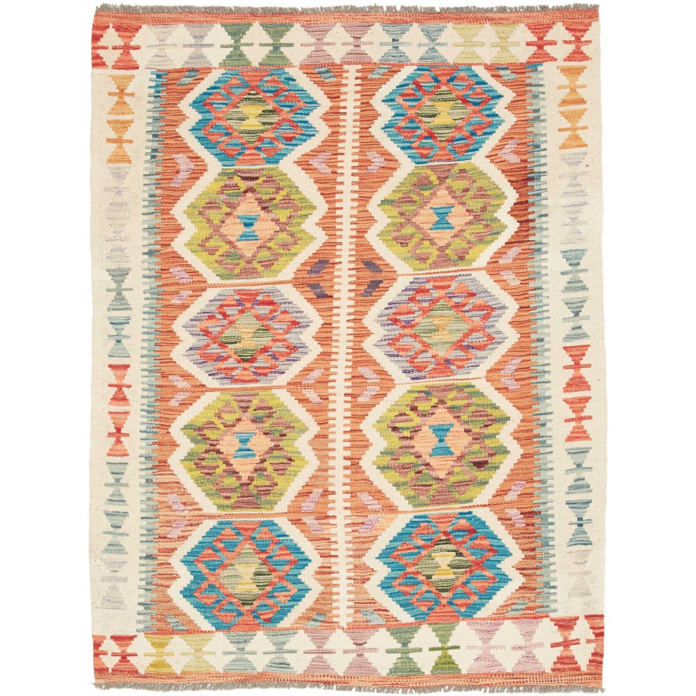Tappeto Kilim Afghanistan marrone 108x143