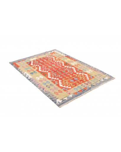 Tappeto Kilim Afghanistan marrone beige 103x147