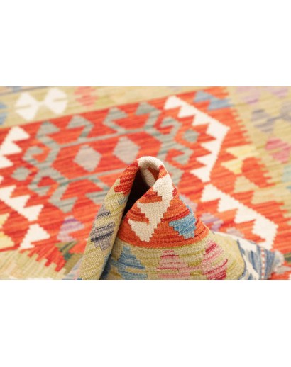 Tappeto Kilim Afghanistan marrone beige 103x147